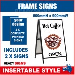 Frame Sign Insertable - 600mm x 900mm